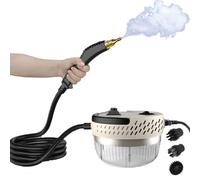 Pulitore a vapore portatile, con capacità di 1400 ml e 8 accessori, regolazione a 6 velocità, funzione anti-bruciatura intelligente per tappeti, WC, pavimento, forno