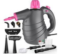 Pulitore a Vapore Portatile, Pistola a Vapore per Pulire 10 Accessori con Serratura di Sicurezza Pressione 3,5Bar Scalda in 3 Minuti, Steam Cleaner per Divani Tessuto Auto Casa-Rimuovere Sporco Grasso
