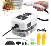 Pulitore a Vapore Portatile, Pulitore Vapore 2500W con 6 Teste,1200ML di serbatoio dell'acqua,Vaporetto Portatile di Mobili per Bagno,Pavimento Divano Manuale