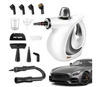 Pulitore a Vapore Portatile, Riscaldamento Veloce, Potente e Sicuro, Attrezzo per Pulire Le Fughe, Per Auto, Cucina, Tappezzeria, Vetri, Rimozione di Sporco e Grassi