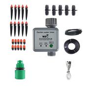 Pulitore a vapore, WIFI Timer di annaffiatura Automatico Drip Irrigation Garden Controller dell'acqua Valvola Smart Home Gardener per pavimenti, auto(15 pots Watering Kit)