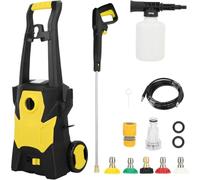 Pulitore ad alta pressione, 1600 W, Motore Brushless, Casa, Giardino/Auto, Flusso 6L/Min, Pressione 120 Bar,Pulitore ad alta pressione termica, Raggio d'azione 10m (A)