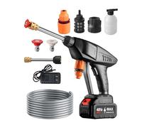 Pulitore ad alta pressione ad acqua - Pulitore elettrico portatile ricaricabile da 16,4 piedi, dispositivo di spruzzatura ad alta pressione, lavatrice elettrica senza fili | Lavatrice portatile