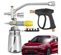 Pulitore Ad Alta Pressione Auto - Lanciatore Schiuma Neve | Strumento Multifunzione Pulizia Pavimento Marciapiede Parete Esterna Moto Camion