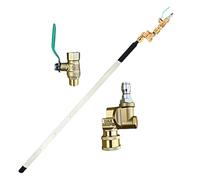 Pulitore ad alta pressione, dispositivo di pulizia del radiatore da 60 cm, strumento a spruzzo in acciaio inox, attrezzatura di alta qualità con design a doppia spina per acqua/aria, camion, ATV