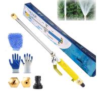 Pulitore Ad Alta Pressione, Set Di Pulitori Ad Alta Pressione 2 In 1, Pulitore Idrojet Portatile Con 2 Diverse Ugelli E Connettori Di Tubo Per Tubi Da Giardino, Auto, Viali (E)