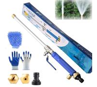 Pulitore Ad Alta Pressione, Set Di Pulitori Ad Alta Pressione 2 In 1, Pulitore Idrojet Portatile Con 2 Diverse Ugelli E Connettori Di Tubo Per Tubi Da Giardino, Auto, Viali (B)