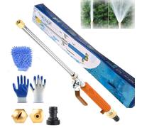 Pulitore Ad Alta Pressione, Set Di Pulitori Ad Alta Pressione 2 In 1, Pulitore Idrojet Portatile Con 2 Diverse Ugelli E Connettori Di Tubo Per Tubi Da Giardino, Auto, Viali (C)