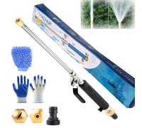 Pulitore Ad Alta Pressione, Set Di Pulitori Ad Alta Pressione 2 In 1, Pulitore Idrojet Portatile Con 2 Diverse Ugelli E Connettori Di Tubo Per Tubi Da Giardino, Auto, Viali (A)