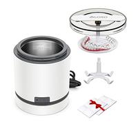 Pulitore ad Ultrasuoni 220 ML VLOXO Lavatrice Ultrasuoni 42KHz Professionale Mini Ultrasonic Cleaner Con Supporto Detergenti per Protesi Dentarie Gioielli Anelli Collane Monete Testine di Rasoio 30W
