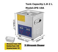 Pulitore ad ultrasuoni 2L 3L 6L 10L 15L 22L 30L Timer digitale Bagno in acciaio inossidabile Occhiali for gioielli Macchina for la pulizia dell'orologio(2XL)