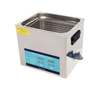 Pulitore ad ultrasuoni da 10 l, 250 W, in acciaio inox, bagno a ultrasuoni, con 3 modalità di pulizia e funzione degassamento, pulitore a ultrasuoni per occhiali e gioielli