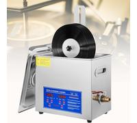 Pulitore ad ultrasuoni Macchina per la Pulizia ad ultrasuoni del Vinile con Design sollevabile e stendino per la Pulizia di Dischi, Gioielli e Orologi