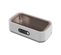 Pulitore ad ultrasuoni per gioielli, 49 kHz, per gioielli, occhiali, anelli, cinturini per orologi, 3 modalità con timer digitale, 650 ml, serbatoio dell'acqua in acciaio inossidabile 304