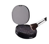 Pulitore Asciutto per Pennelli da Trucco | Scatola per Pulizia a Secco Portatile Veloce e Facile - Spugna Detergente Rimuovi Colore - Per Ragazze Donne Appassionati Di Trucco Principianti