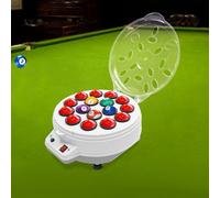 Pulitore automatico a sfera da biliardo per 16 palline, 180 W, 1000 giri/min, silenzioso ed efficiente, pulitore elettrico per biliardo e club con alloggiamento ABS/PC, spazzola e chiusure a vite
