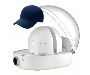 Pulitore automatico con vapore, 360°, per la rimozione degli odori e il ripristino della forma di cappelli da baseball, cappelli da pescatore, caschi