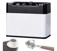 Pulitore Automatico Elettrico Dei Fondi Di Caffè,Con Spazzola E Tergicristallo Della Polvere Che Pulisce La Macchina,Pulitore Commerciale Del Portafiltro Del Caffè Di 58MM(White)