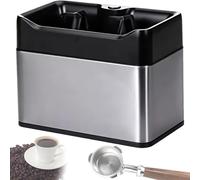 Pulitore Automatico Elettrico Dei Fondi Di Caffè,Con Spazzola E Tergicristallo Della Polvere Che Pulisce La Macchina,Pulitore Commerciale Del Portafiltro Del Caffè Di 58MM(Silver)