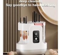 Pulitore automatico per pennelli da trucco 3 in 1, asciugatore per pennelli e supporto per la pulizia. Alimentazione USB, adatto per uso domestico e in salone di bellezza. Un regalo perfetto per le do
