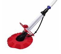 Pulitore automatico per piscina con tubo da 10 x 0,8 m, connettore skimmer e regolatore automatico per la pulizia autonoma del fondo della piscina, con deflettore di ritorno
