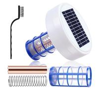 Pulitore automatico per piscine galleggianti con luce LED, purificatore d'acqua agli ioni di rame per spa e piscine, riduce l'uso di cloro