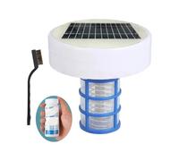 Pulitore automatico per piscine galleggianti, ionizzatore solare in rame, dispositivo di riduzione del cloro, purificatori per piscine facili da usare