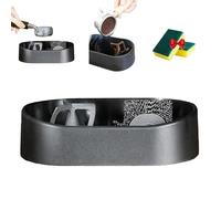 Pulitore Automatico Per Portafiltro, Kit Per La Pulizia Del Portafiltro Del Caffè, 2 Spugne Per La Pulizia E Vassoio Raccogli-fondi Anti-goccia, Per Macchine Da 51/53/58mm(1PC)