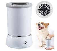 Pulitore automatico per zampe di cane, pulitore per zampe di cane, in silicone, per cani e gatti elettronici, portatile, pulitore per zampe, 360° per massaggio, pulizia del pelo