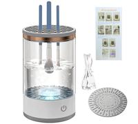 Pulitore automatico ricaricabile del Usb della spazzola di trucco, pulitore portatile della spazzola di bellezza con il funzionamento di un pulsante, trasparente, asciugatura rapida