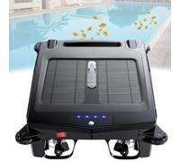 Pulitore automatico robotico per piscine con energia solare/elettrica, evita ostacoli, pulizia continua giorno e notte, doppia velocità per una manutenzione efficiente della piscina
