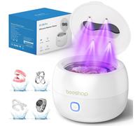Pulitore Bite a Ultrasuoni, Macchina Pulitrice Dentiere 45kHz con 3 ModalitÃ , Pod Dentale 200ml, per Bite, Apparecchi, Gioielli
