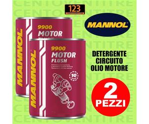 Pulitore Detergente Circuito Olio Motore - 2 pz MANNOL 9900