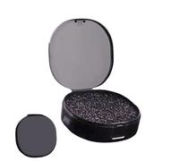 Pulitore di pennelli per ombretto - Scatola di pulizia a secco portatile veloce e facile - Spugna detergente colore blush - per donne mogli amatoriali cosmetici principianti casa viaggio