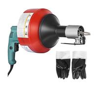 Pulitore di scarico elettrico portatile 20-65 mm Sbloccatubi manuale Lavello della cucina Wc Fognatura Draga Pulizia Zoccoli Macchina 8M,Robusto e stabile