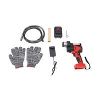 Pulitore di scarico senza fili, coclea elettrica senza spazzole con batteria da 21 V e serpente da 7,5 m per dragaggio di intasamenti di tubi della toilette negli impianti