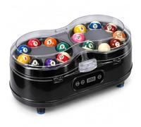 Pulitore e lucidatore elettrico per palline da biliardo, 16 palline, nero | Pulitore automatico a doppio disco da 150 W con comandi touch per snooker da 52,5 mm e palline da biliardo da 57,2 mm