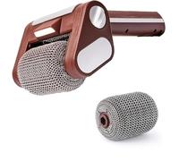 Pulitore elettrico for barbecue senza setole - Spazzola for barbecue senza fili senza setole con luce LED - Attrezzo for barbecue ricaricabile con rullo in acciaio inox a 350 giri/min