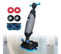 Pulitore elettrico per pavimenti e lavapavimenti elettrico con doppia testina, spazzola rotante a 360 gradi, funzionamento senza fili per una pulizia profonda in grandi spazi