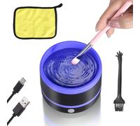 Pulitore elettrico per pennelli da pittura, strumento per la pulizia dei pennelli cosmetici, macchina per la pulizia dei pennelli da trucco, portatile USB per acrilico, acquerello, olio, pittura a