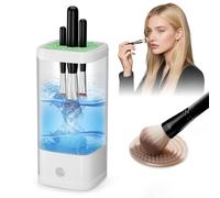 Pulitore elettrico per pennelli da trucco, 9000 giri/min, con funzione asciutta, impermeabile IP65, per la pulizia automatica dei pennelli da trucco, per spugne e pennelli da trucco, plug-in