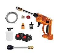 Pulitore For Pistola For Auto Ad Acqua A Spruzzo Automatico Con Batteria Al Litio Ricaricabile For Rondella For Alta Pressione Senza Fili For Da 18V Potente Pulizia Senza Fili(Two big battery)