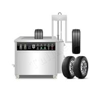 Pulitore for pneumatici ad ultrasuoni SUS304, rimozione di ruggine, sporco, olio dal serbatoio, macchina for la pulizia dei cerchi con sollevamento automatico