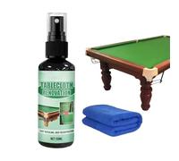 Pulitore in feltro per tavolo da biliardo, 50 ml, ad asciugatura rapida, spray per la pulizia della tovaglia da biliardo con asciugamano, formula delicata e non dannosa con facile applicazione