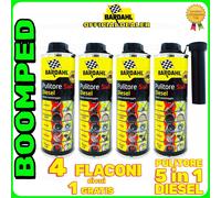 PULITORE INIETTORI BARDHAL VALVOLE MOTORE DIESEL AUTO CAMPER 4x500ml 04BD33
