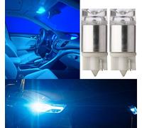 Flosser LED Luce 194 168 T10 Blu 10000K Due Lampadine Passo Porta Ricambio Stock