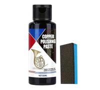 Pulitore,Lucido E Pulitore Per Metalli - 50ml Rimuovi Macchia Opacità Con Spugna Per Cromo Elettrodomestici Orologio Moneta Stufa Alluminio Inossidabile Senza