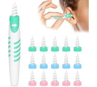 Pulitore Orecchie,Spirale Pulisci Orecchie Cerume Orecchie Pulitore con Manico E