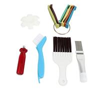 Pulitore per Alette Frigorifero e Condizionatore d'Aria, Set con 3 Pettini per Alette del Condensatore e 2 Piastrine per la Pulizia dell'Areazione