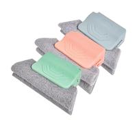 Pulitore per binari delle finestre, 3 spazzole efficaci per finestre a mano per scanalature, strumento di pulizia efficace multifunzionale per binari doccia e persiane